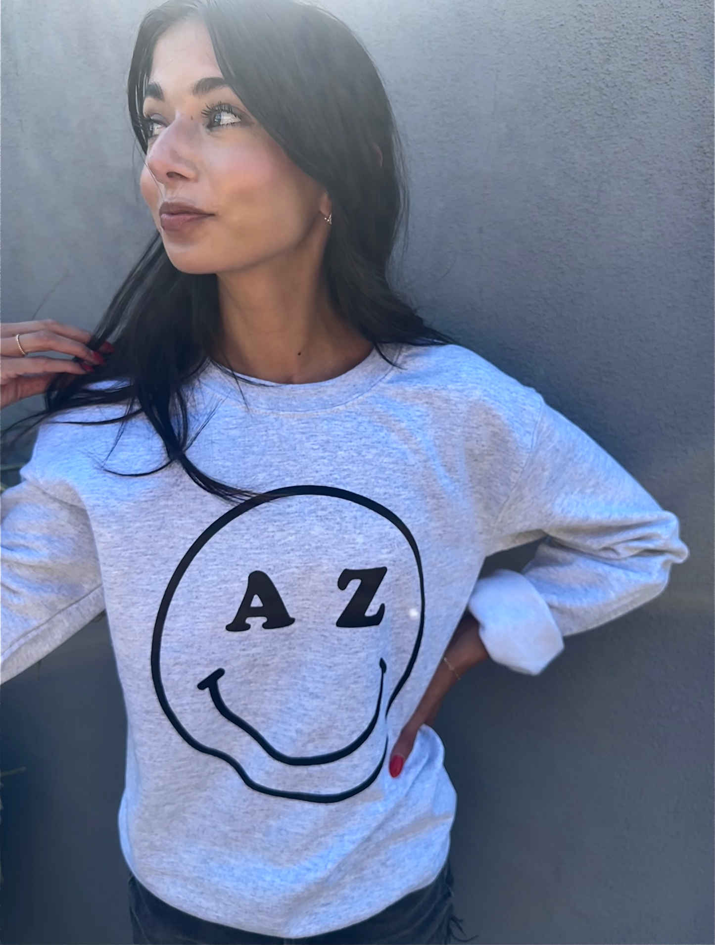 Smiley AZ Adult Sweatshirt
