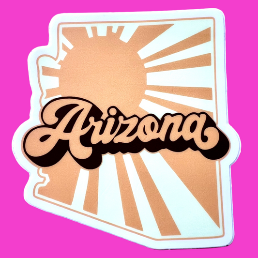 Arizona Vintage Brown Sticker