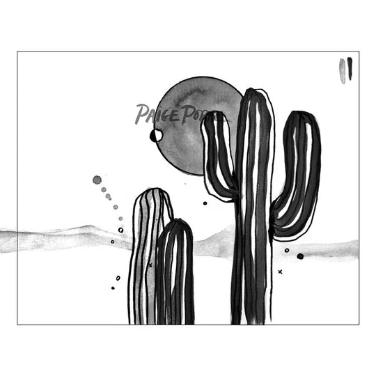"Desert Noir" Watercolor Print