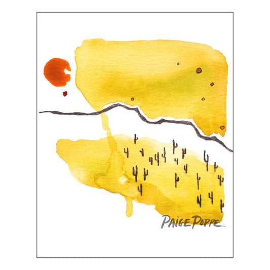 "Desert Staccato" Watercolor Print