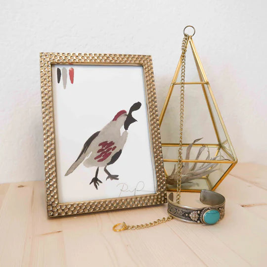 "Desert Quail" Watercolor Print