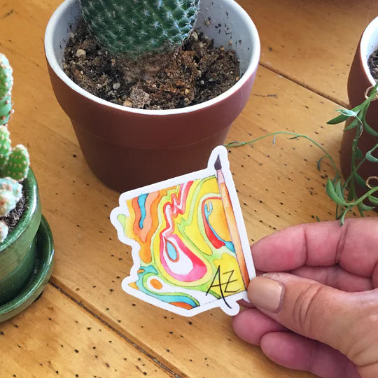 "Painting Arizona" Sticker