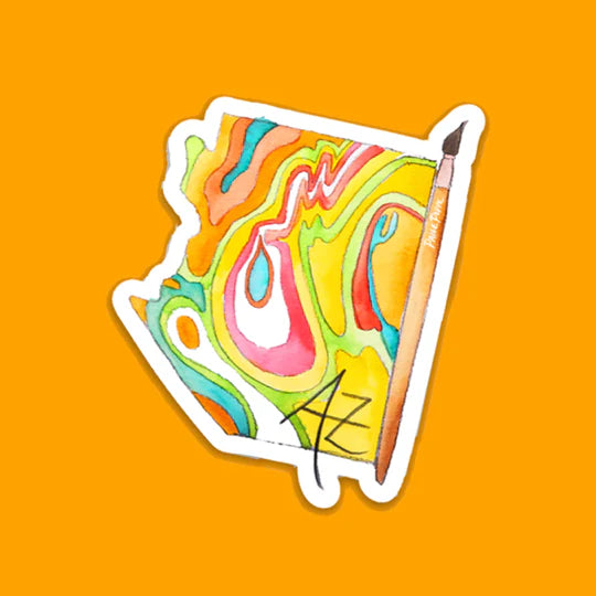 "Painting Arizona" Sticker