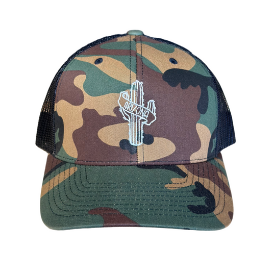 Arizona Wrapped Cactus Camo Trucker Hat