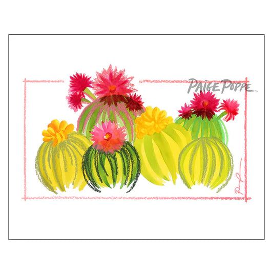 "Barrel Beauties" Watercolor Pastel Art Print