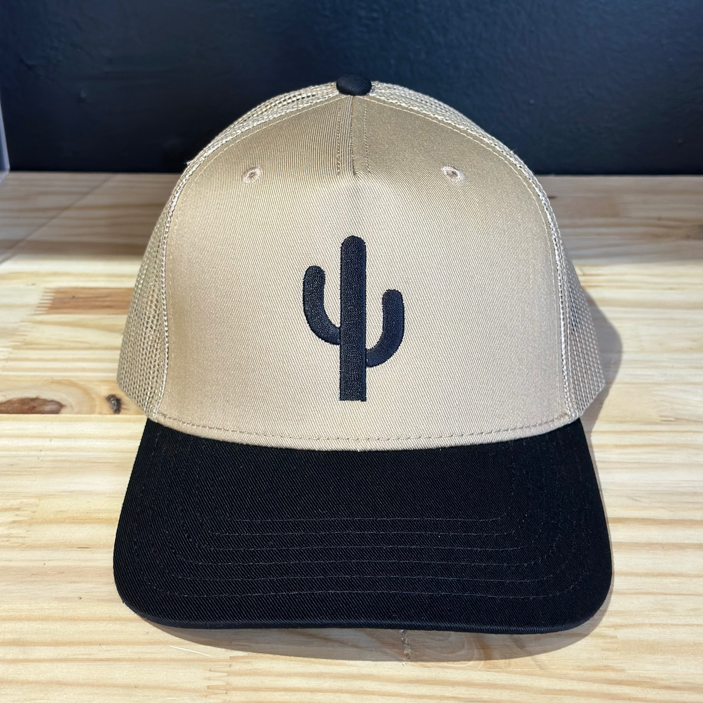 Simple Cactus Black and Tan Hat