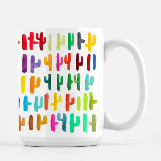 "Cacti Kaleidoscope" Ceramic Mug