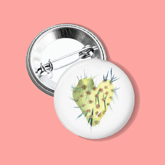 "Cacti Love" Watercolor Button