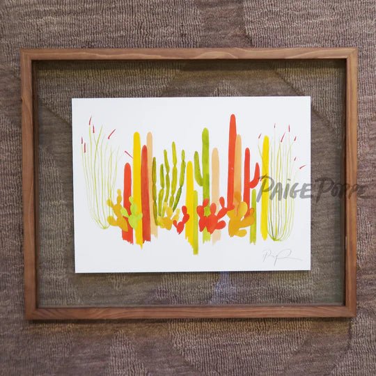 "Cacti Sungarden" Watercolor Print