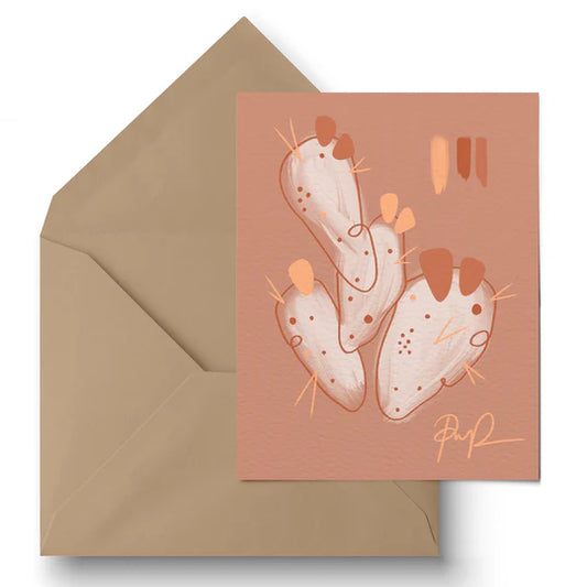 "Cactus Calm" Greeting Card