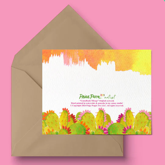 "Camelback Mirage" Birthday Card