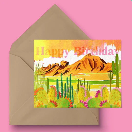 "Camelback Mirage" Birthday Card