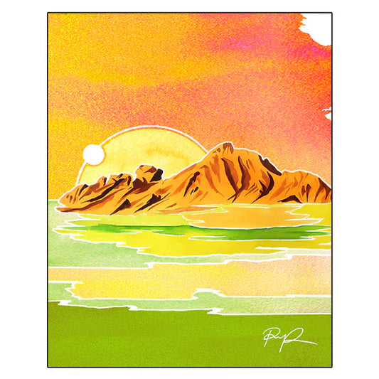 "Camelback Mirage" Art Print