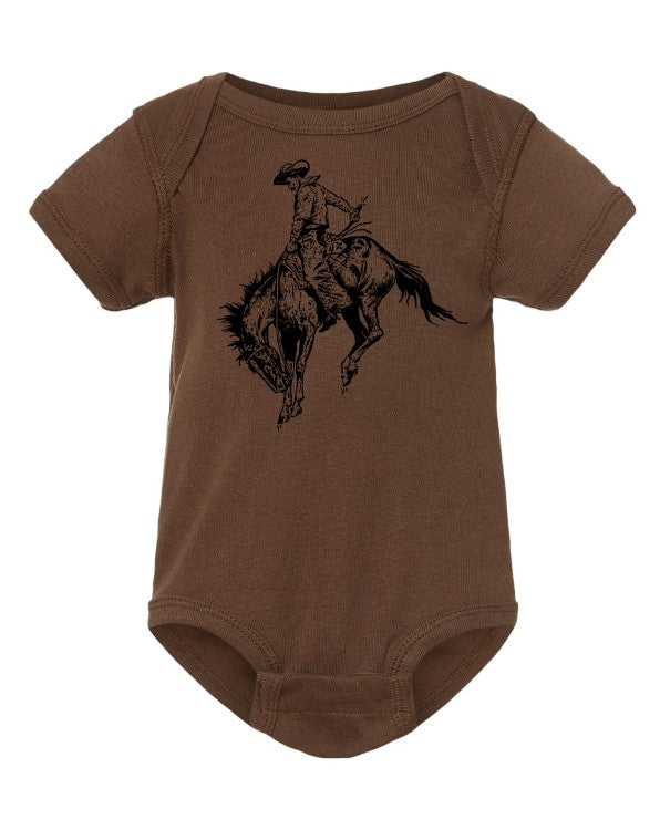 Cowboy Print Onesie