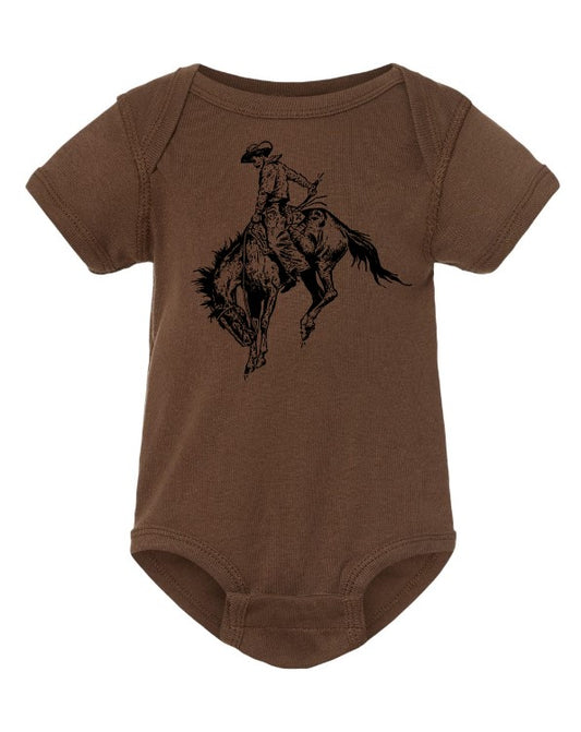 Cowboy Print Onesie