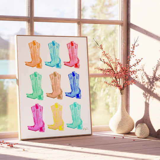 "Cowgirl Kaleidoscope" Art Print