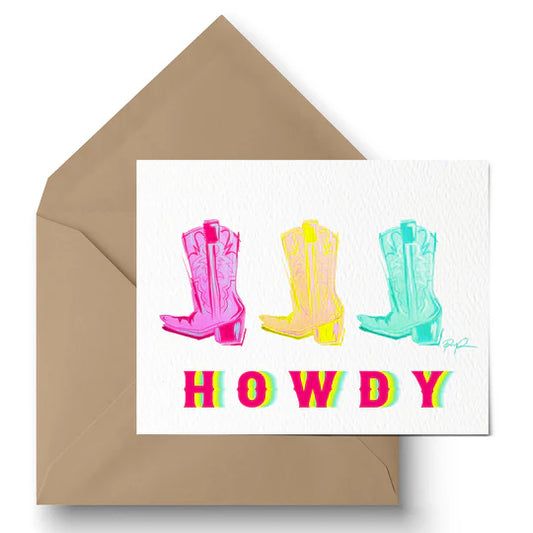"Howdy Cowgirl" Greeting Card