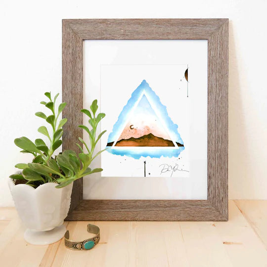 "Crescent Rising" Watercolor Print