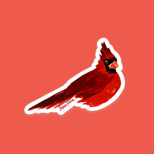 "Crimson Cardinal" Sticker