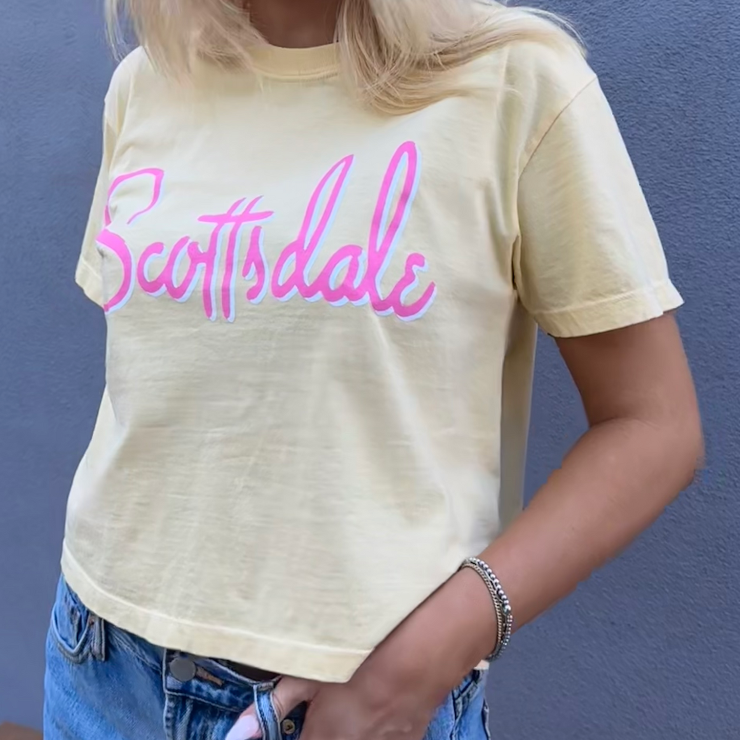 Scottsdale Beverly Boxy Butter Tee