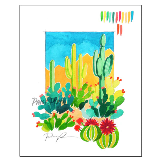 "Desert Sketchbook" Watercolor Art Print