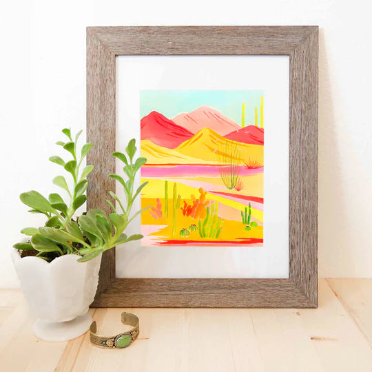 "Desert Vibrance" Watercolor Print