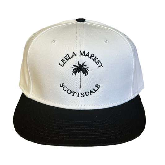 Leela Market Skinny Palm Flat Bill Hat