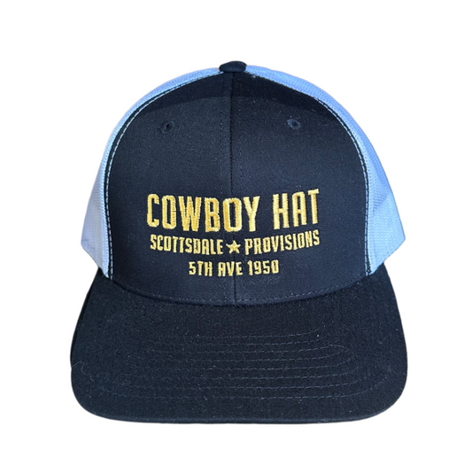 Scottsdale Cowboy Hat Black Trucker Hat