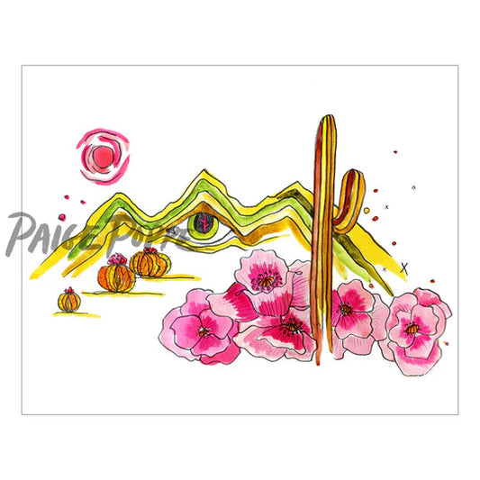 "Eye of the Desert" Watercolor Print