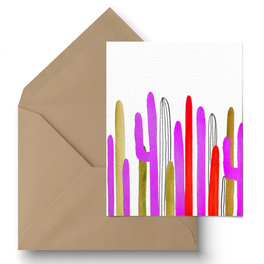 "Fall Saguaros" Greeting Card