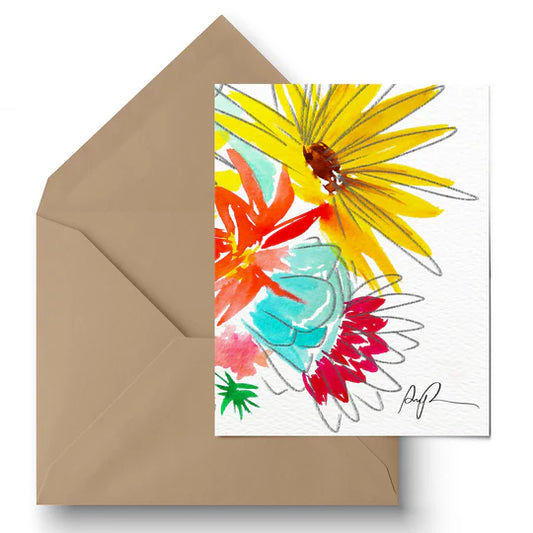 "Farmers Market Bouquet" Greeting Card