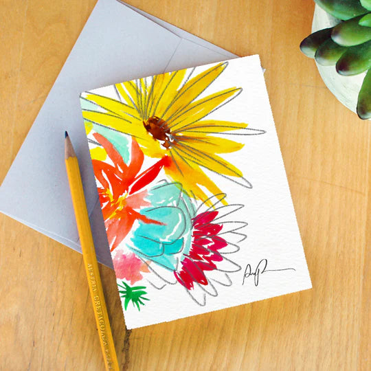"Farmers Market Bouquet" Greeting Card