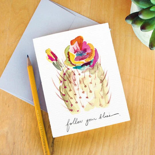 "Follow Your Bliss" Greeting Card