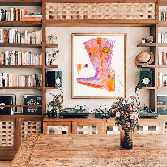 "Funky Footwear" Watercolor Art Print