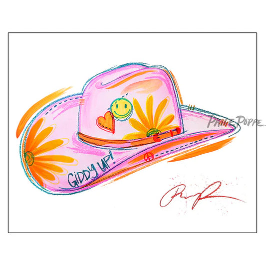 "Giddy Up" Watercolor Art Print