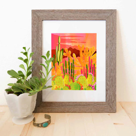 "Glowing Garden" Watercolor Print
