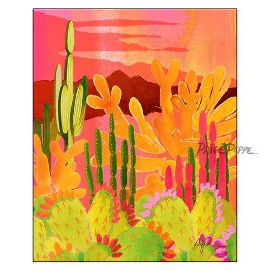 "Glowing Garden" Watercolor Print