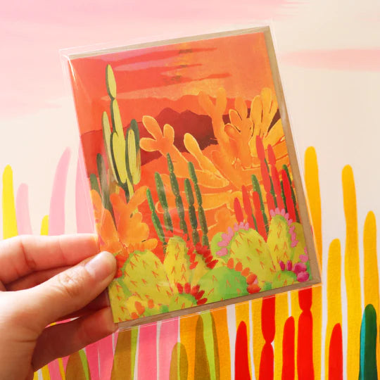 "Glowing Garden" Greeting Card