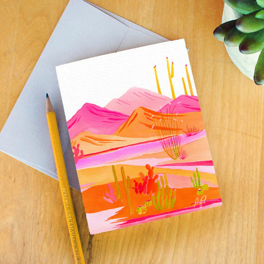 "Groovy Sunset" Greeting Card