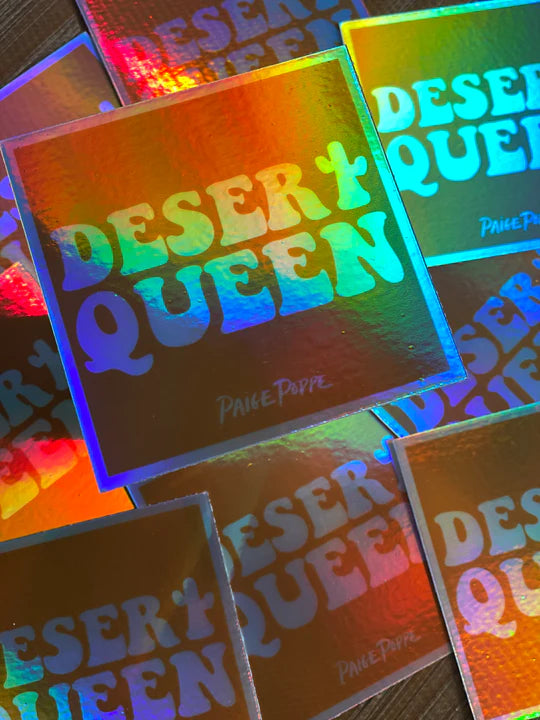 "Desert Queen" Holographic Sticker