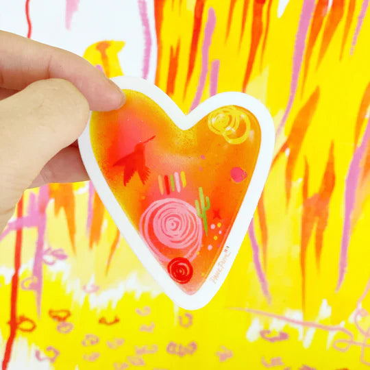 "Hummingbird Heart" Sticker