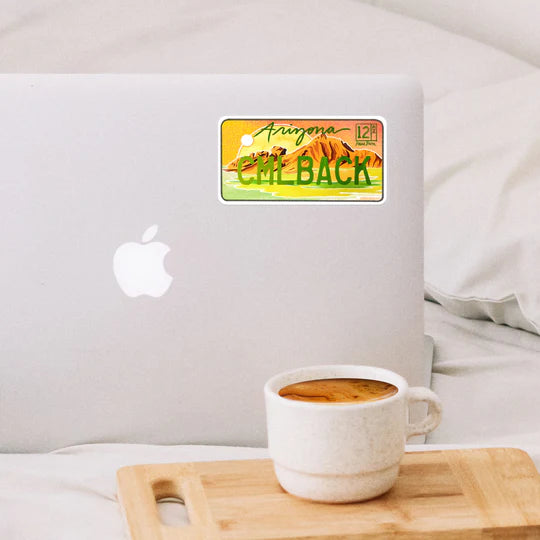 "Camelback Mountain" Arizona License Plate Sticker