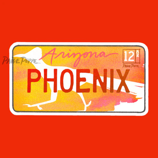 "Phoenix" Arizona License Plate Sticker