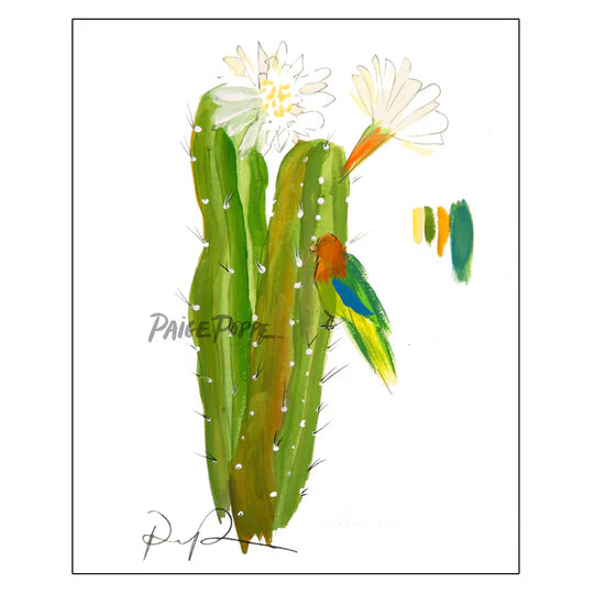 "Lingering Lovebird" Watercolor Art Print