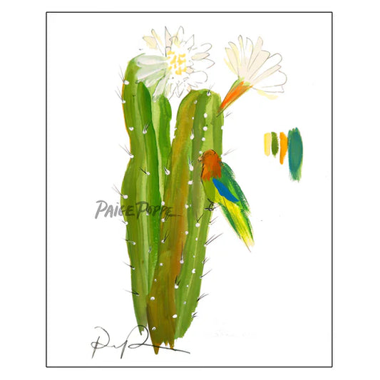 "Lingering Lovebird" Watercolor Art Print