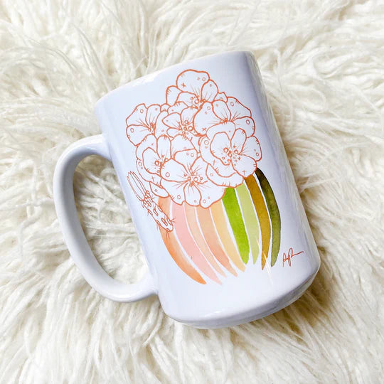 "Palette Blooms" Ceramic Mug