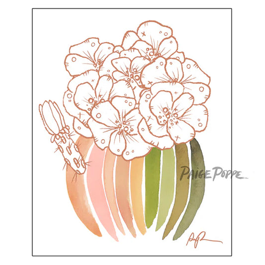 "Palette Blooms" Art Print