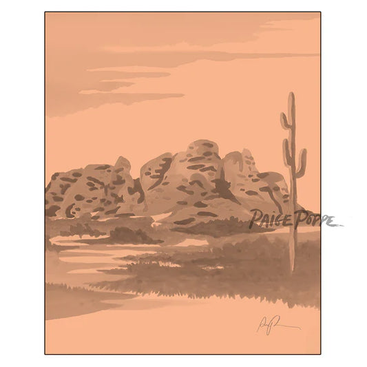 "Papago in Peach" Art Print