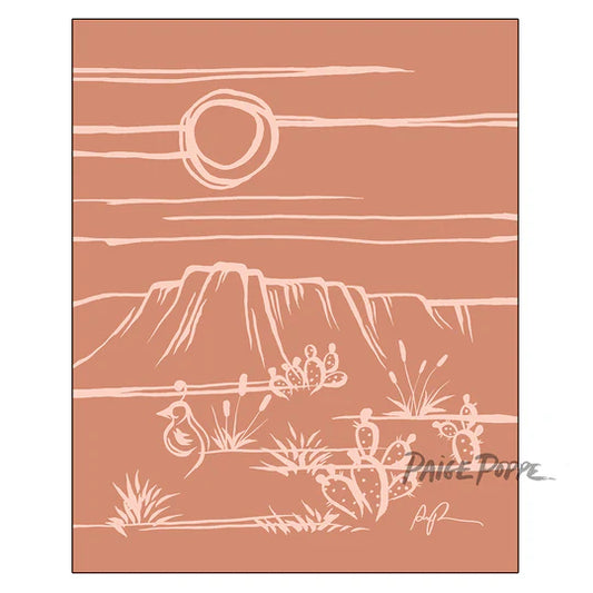 "Peach Sonora" Art Print