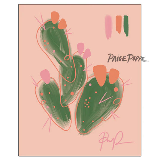 "Peachy Prickly" Art Print